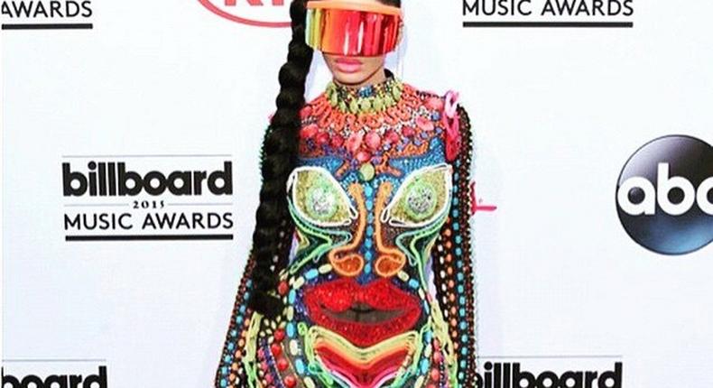 Whitenicious boss, Dencia on the 2015 Billboards Music Awards red carpet