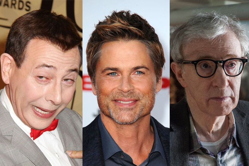Paul Reubens, Rob Lowe, Woody Allen