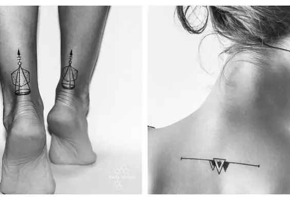 Oryginalne i subtelne: geometryczne tatuaże, które pokocha każda kobieta