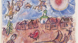 Marc Chagall - "Żółty koziołek na wsi" (wersja do "Les Poemes", 1968)