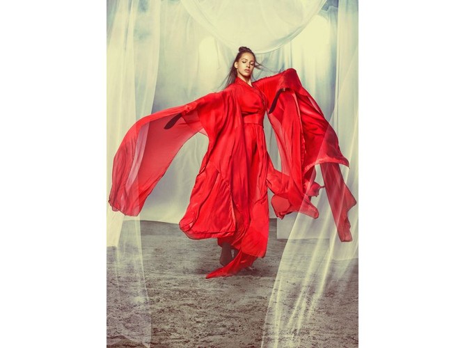 Top Model: Ania jako wojowniczka Luna z filmu „Hero” (w filmie zagrała ją – Ziyi Zhang)