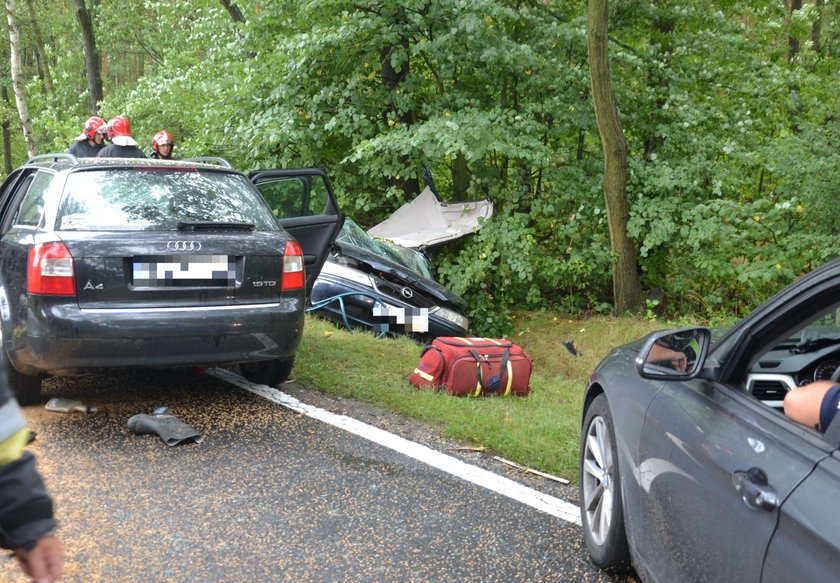 Wypadek w województwie dolnośląskim