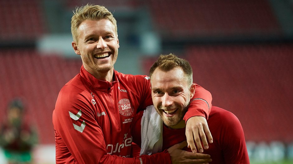 Simon Kjaer i Christian Eriksen