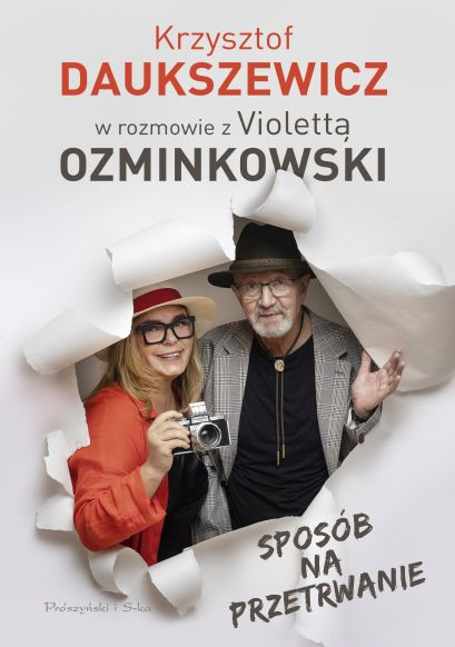 Violetta Ozminkowski i Krzysztof Daukszewicz – okładka książki "Sposób na przetrwanie"