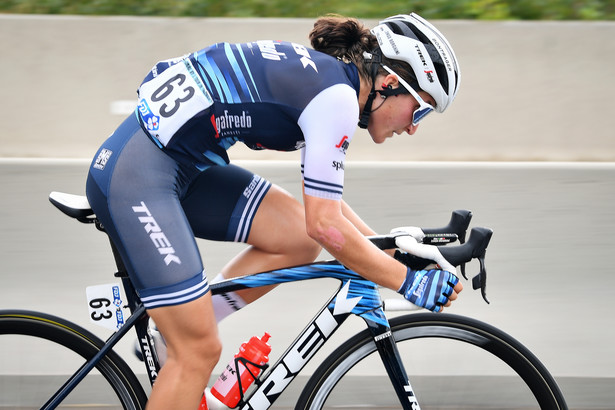 Włoszka Elisa Longo Borghini w trakcie wyścigu La Course by Le Tour de France w 2020 r.