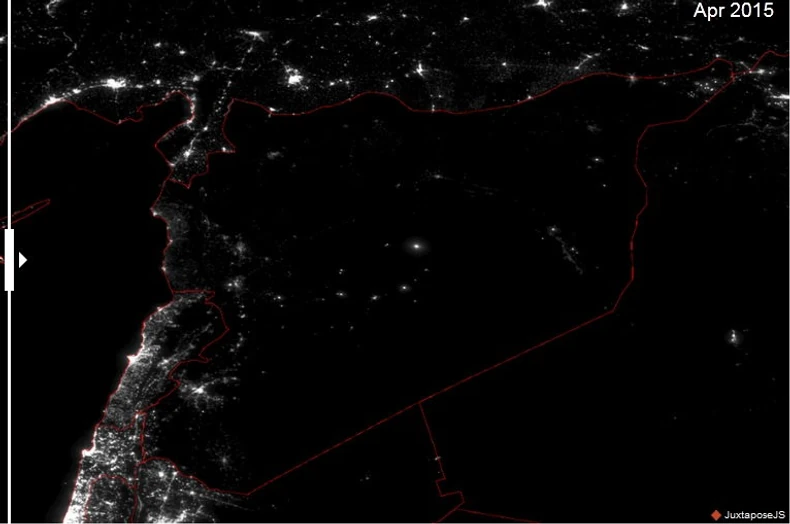 Ovako sada izgleda Sirija iz svemira