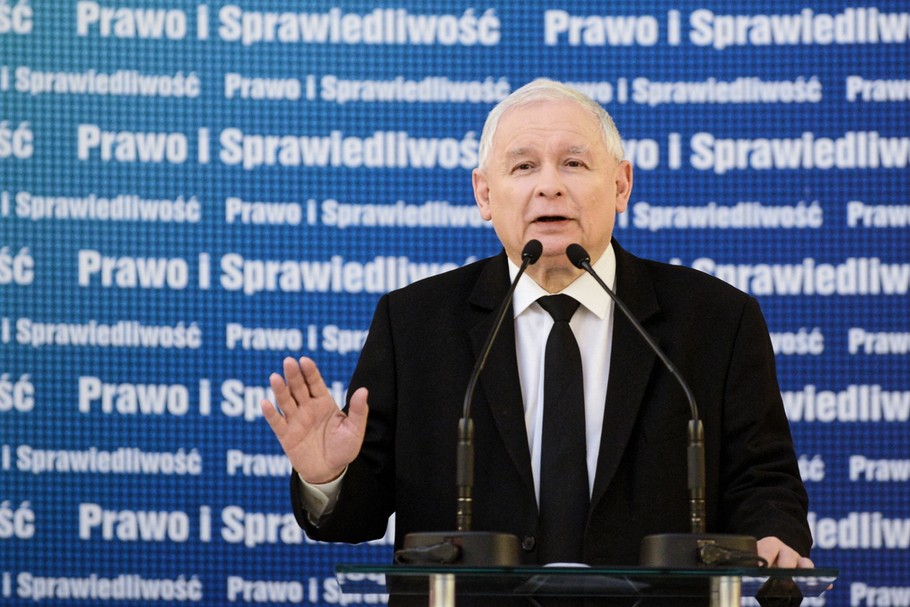 Jarosław Kaczyński, prezes Prawa i Sprawiedliwości. Warszawa, styczeń 2019 r.