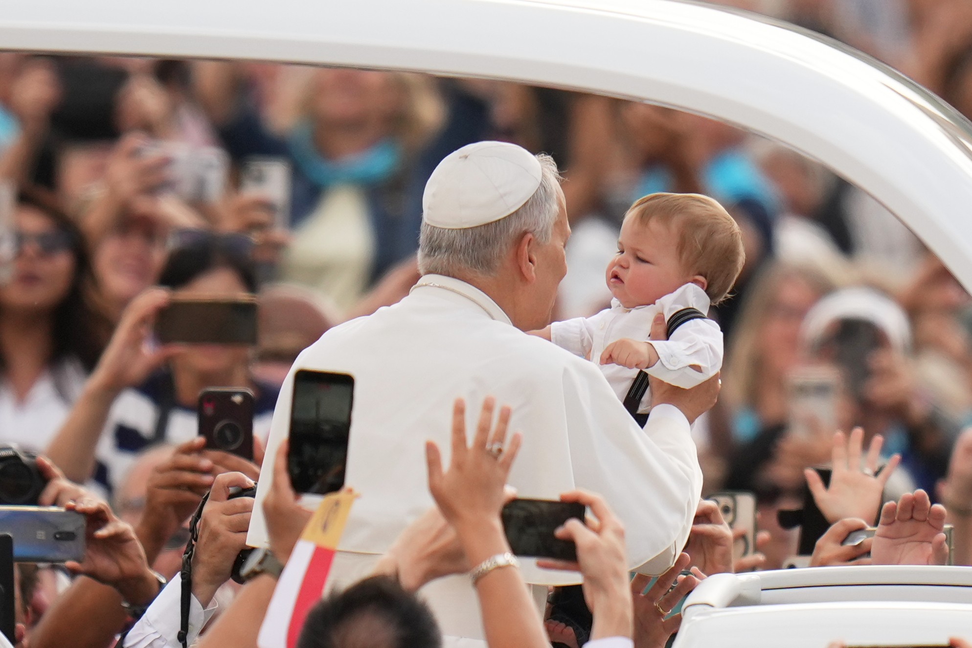Pápež Lev XIV. počas týždennej generálnej audiencie na Námestí svätého Petra vo Vatikáne.