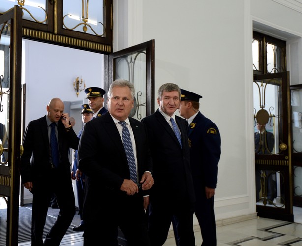 Aleksander Kwaśniewski i Jerzy Wenderlich