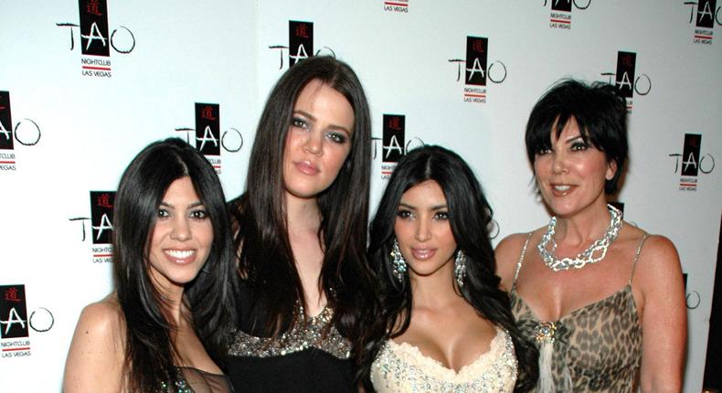 Kris Jenner with Kourtney, Khlo, and Kim Kardashian in 2007.Bruce Gifford/FilmMagic