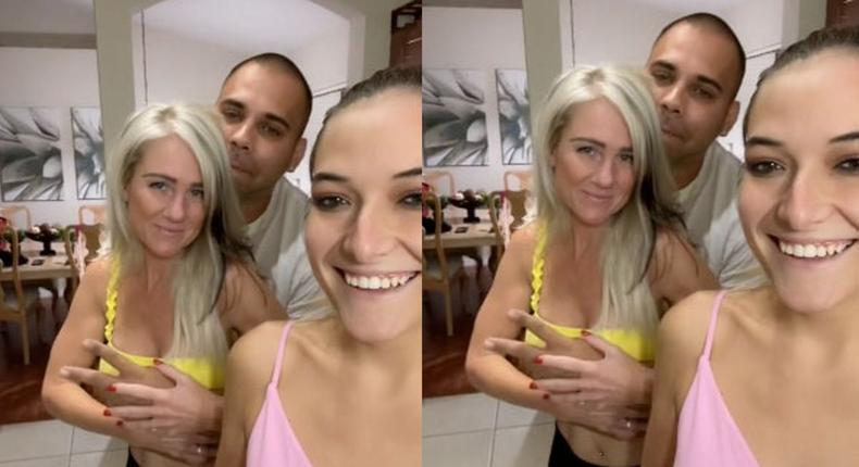 Woman says she shares husband with her mum and sister to “keep my man happy (video)