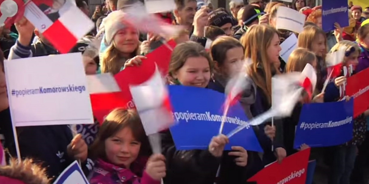 dzieci kampania wyborcza popieram komorowskiego Komorowski