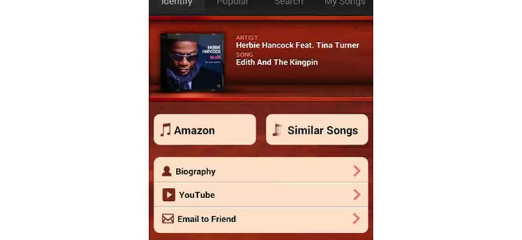 Test aplikacji mobilnych do rozpoznawania muzyki - galeria