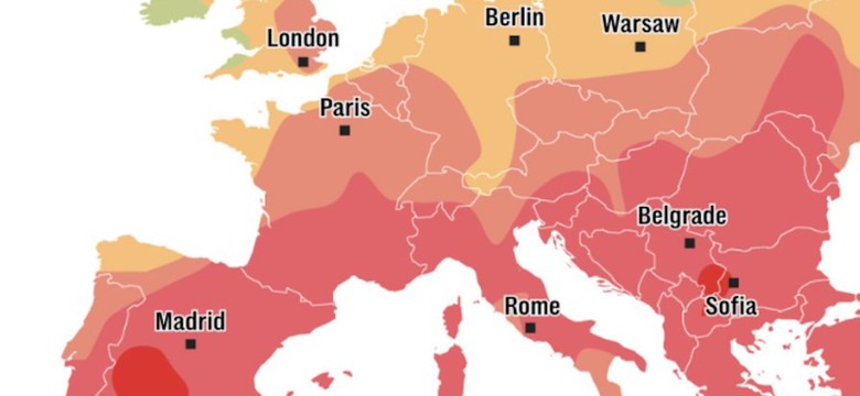 Ekstremalny upał uderza w Europę. W weekend nawet 47 stopni Celsjusza