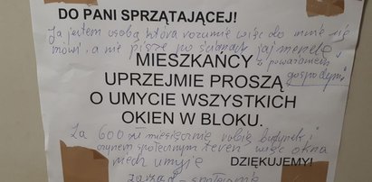 Poprosili o umycie okien. Zaskakująca odpowiedź sprzątającej