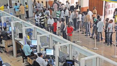 A banking hall in Nigeria (File Photo)