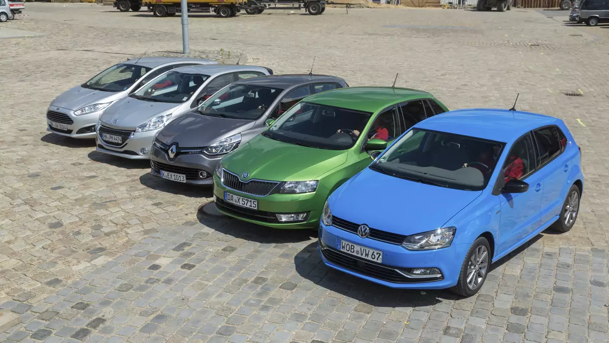 Ford Fiesta, Peugeot 208, Renault Clio, Skoda Rapid, VW Polo