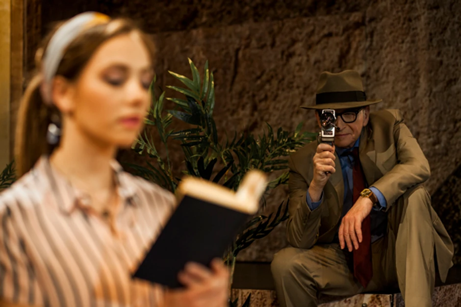 Jovana Stojiljković i Svetozar Cvetković u predstavi "Homo Faber"