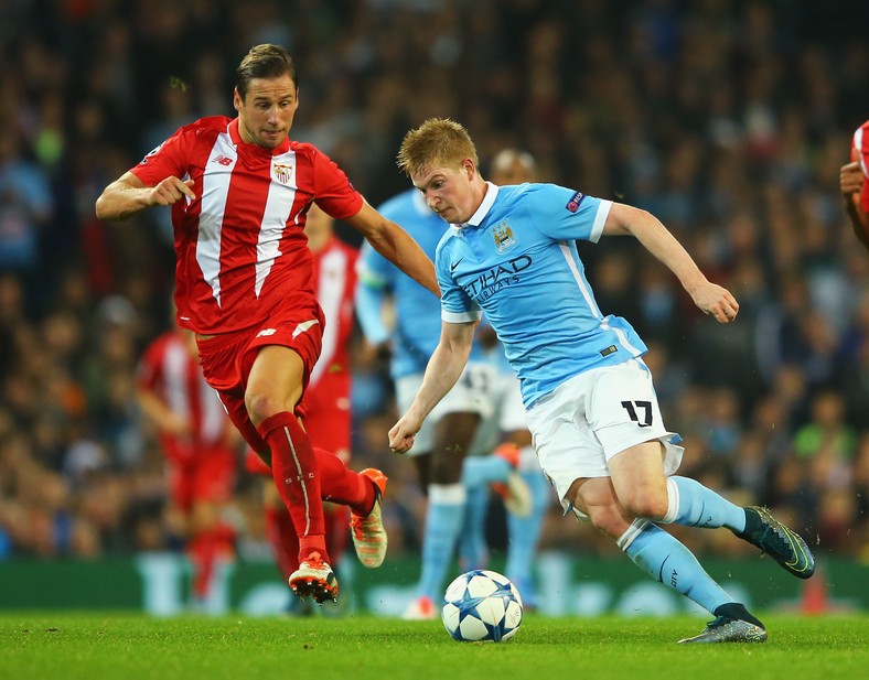 Krchowiak durante el Sevilla-Manchester City de 2015.