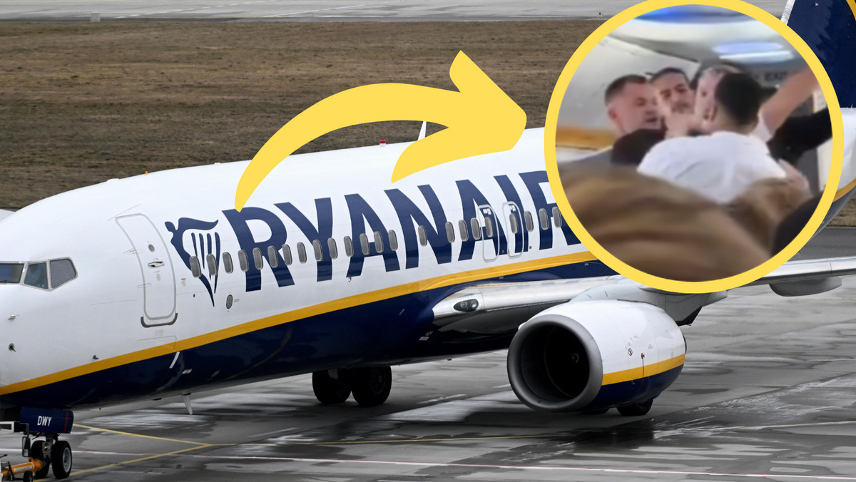 Uderzył stewarda Ryanair. Nie minęła chwila i gorzko tego pożałował [WIDEO]