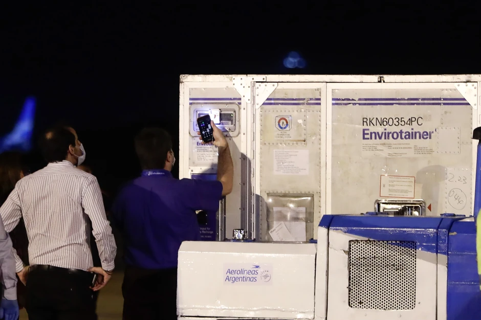 Pošiljka Sinofarmove vakcine u Argentini u februaru