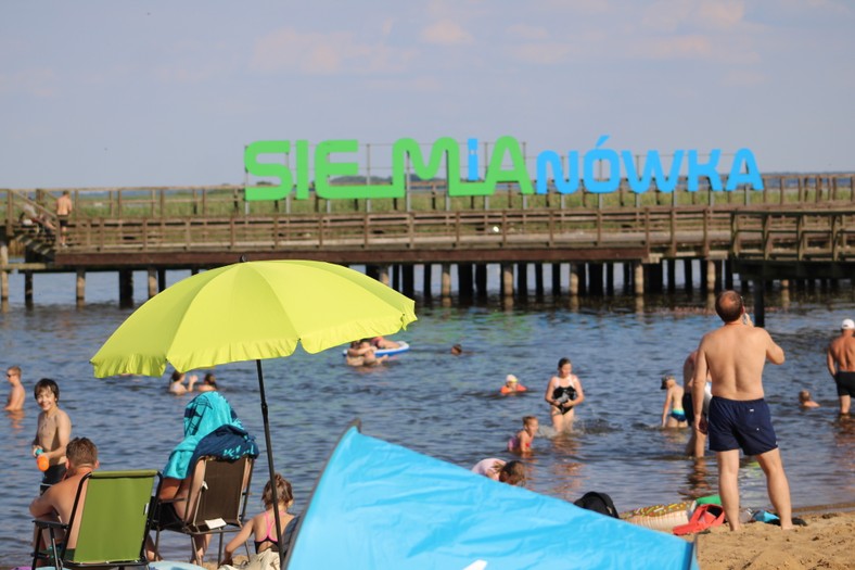 Plaża nad zalewem Siemianówka, Bondary/Rudnia