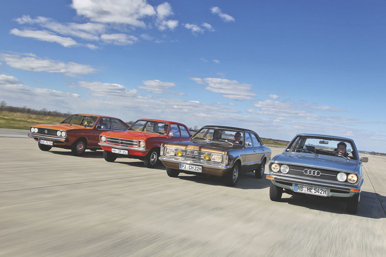 Audi 80 kontra Volkswagen Passat, Opel Ascona i Ford Taunus