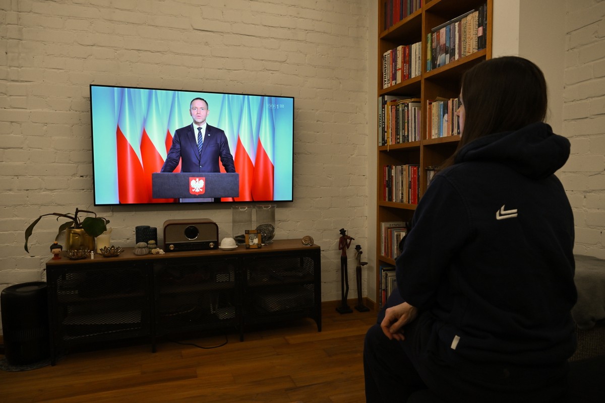 Transmisja orędzia prezydenta Karola Nawrockiego