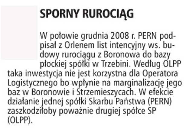 Sporny rurociąg