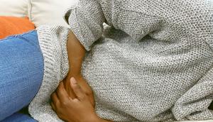 Abdominal pain is a common symptom of colon cancer.Getty Images