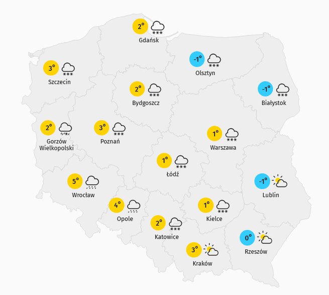 Prognoza pogody dla Polski - 2801