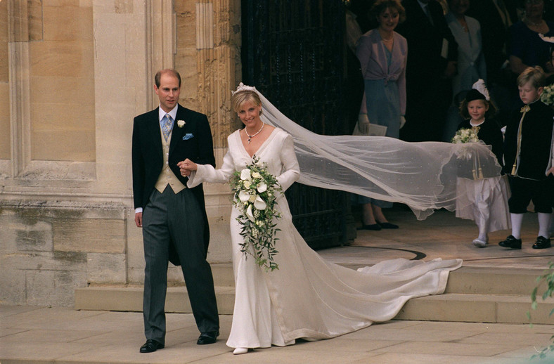 Ślub Sophie i Edwarda w czerwcu 1999 r.