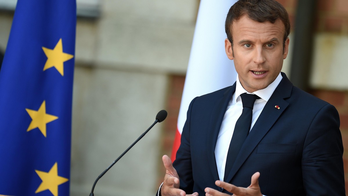 The Pesident of France Emmanuel Macron visits in Bulgaria.