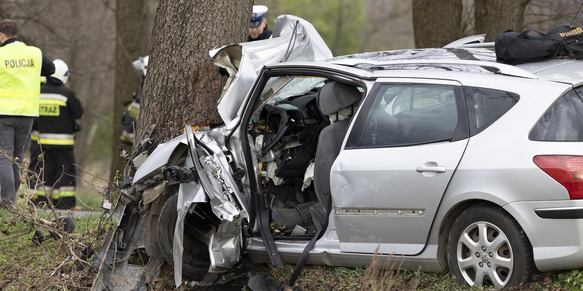 Straszny wypadek nastolatków w Stężycy. 