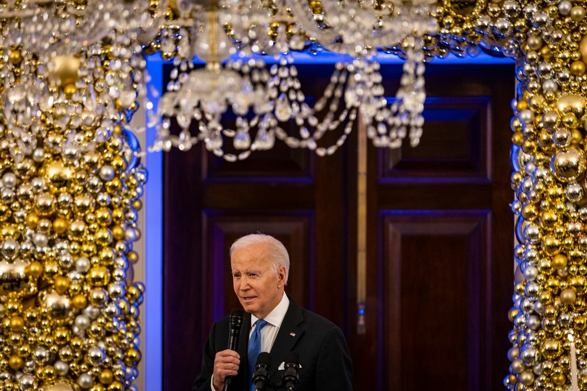 Joe Biden podczas obchodów Chanuki w Białym Domu