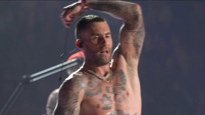 Adam Levin i Super boul 2019. 