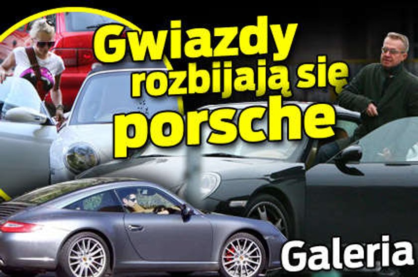 Gwiazdy rozbijają się porsche. GALERIA