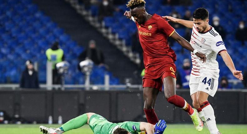 Tammy Abraham has scored 17 goals in all competitions for Roma since arriving from Chelsea Creator: Filippo MONTEFORTE