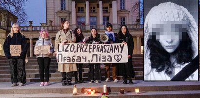 "Lizo, przepraszamy". Przejmujący protest w Poznaniu po śmierci zgwałconej 25-latki