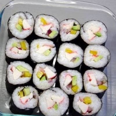 Surimi sushi