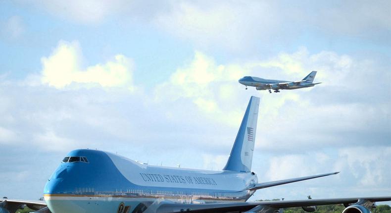 After several delays, the duo of Boeing 747-200 derived VC-25A jets entered service in 1990 during the administration of President George H.W. Bush.