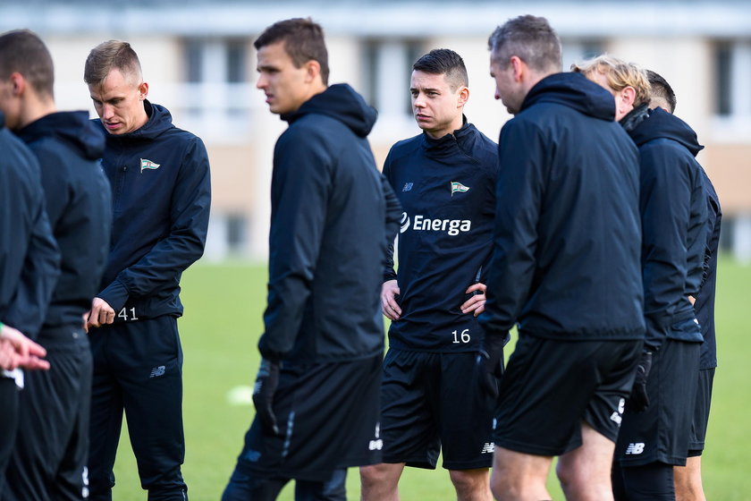 Pilka nozna. Ekstraklasa. Lechia Gdansk. Trening. 30.01.2018