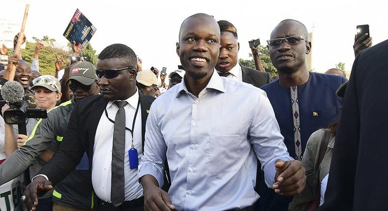Ousmane Sonko à Dakar, le 19 janvier 2019