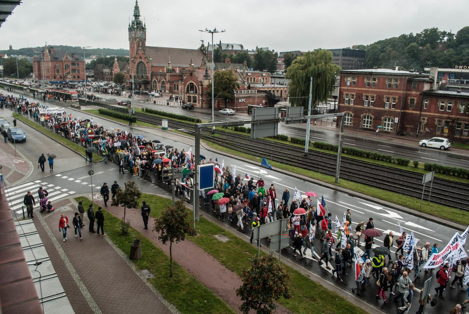 Manifestacja KOD w Gdańsku