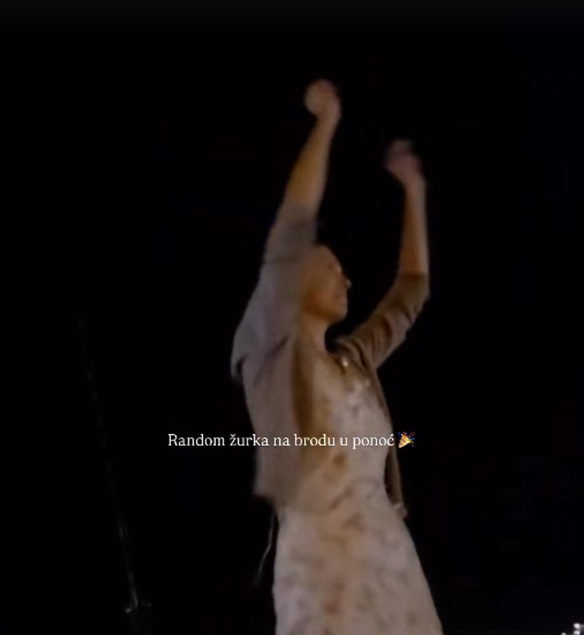 Anica Lazić na brodu