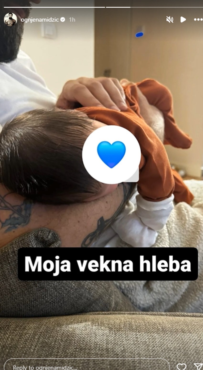 Ognjen objavio fotografiju sa sinom Perunom