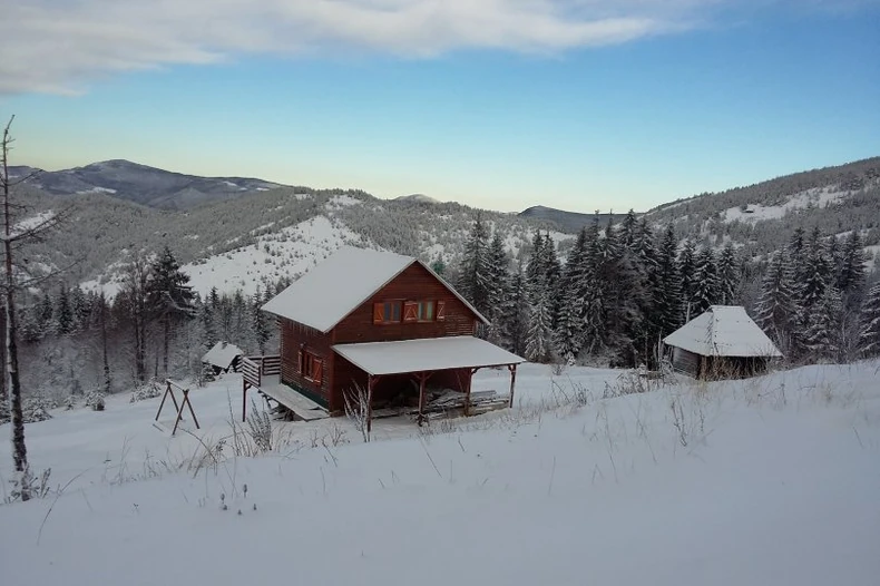 Prelep pogled iz vikendice na Mokroj Gori