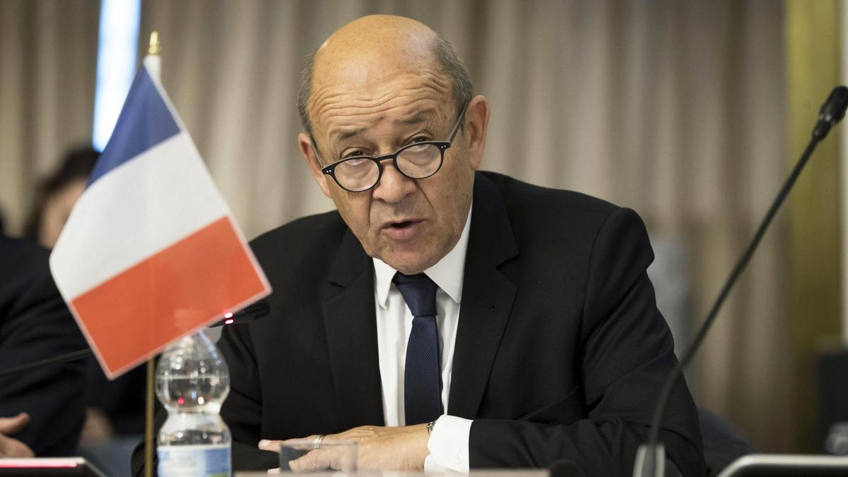 Minister spraw zagranicznych Francji Jean-Yves Le Drian