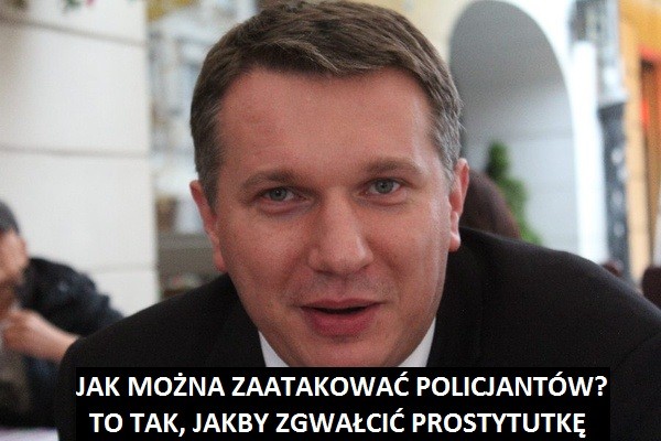 Przemysław Wipler został pobity?