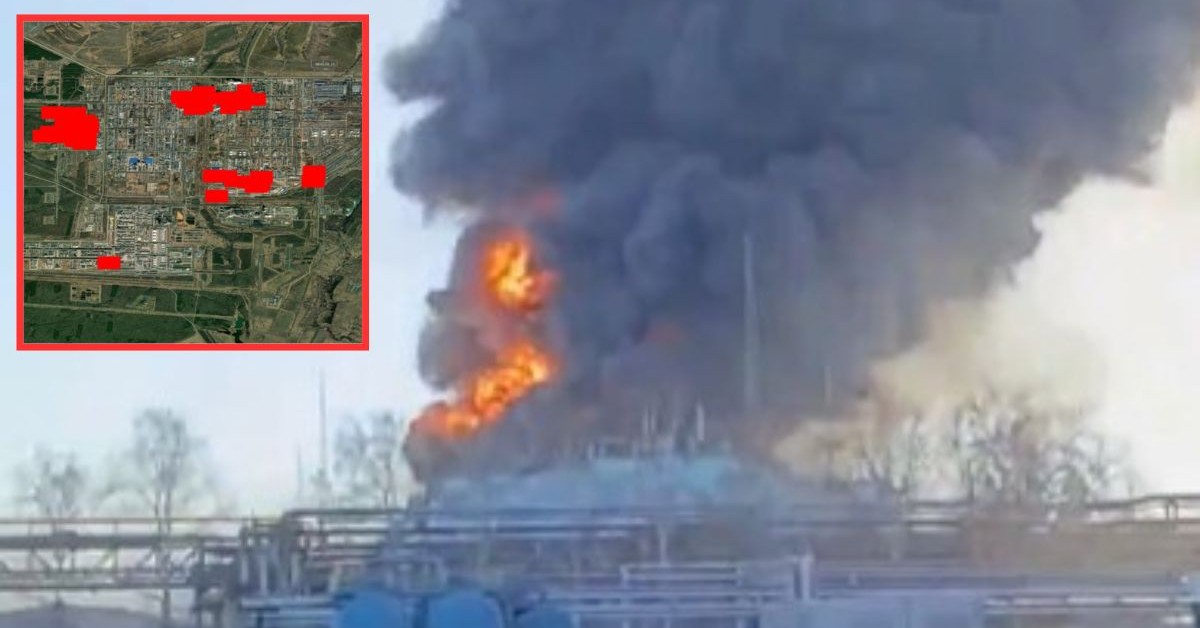 Potężna eksplozja w głębi Rosji. Płoną zakłady petrochemiczne